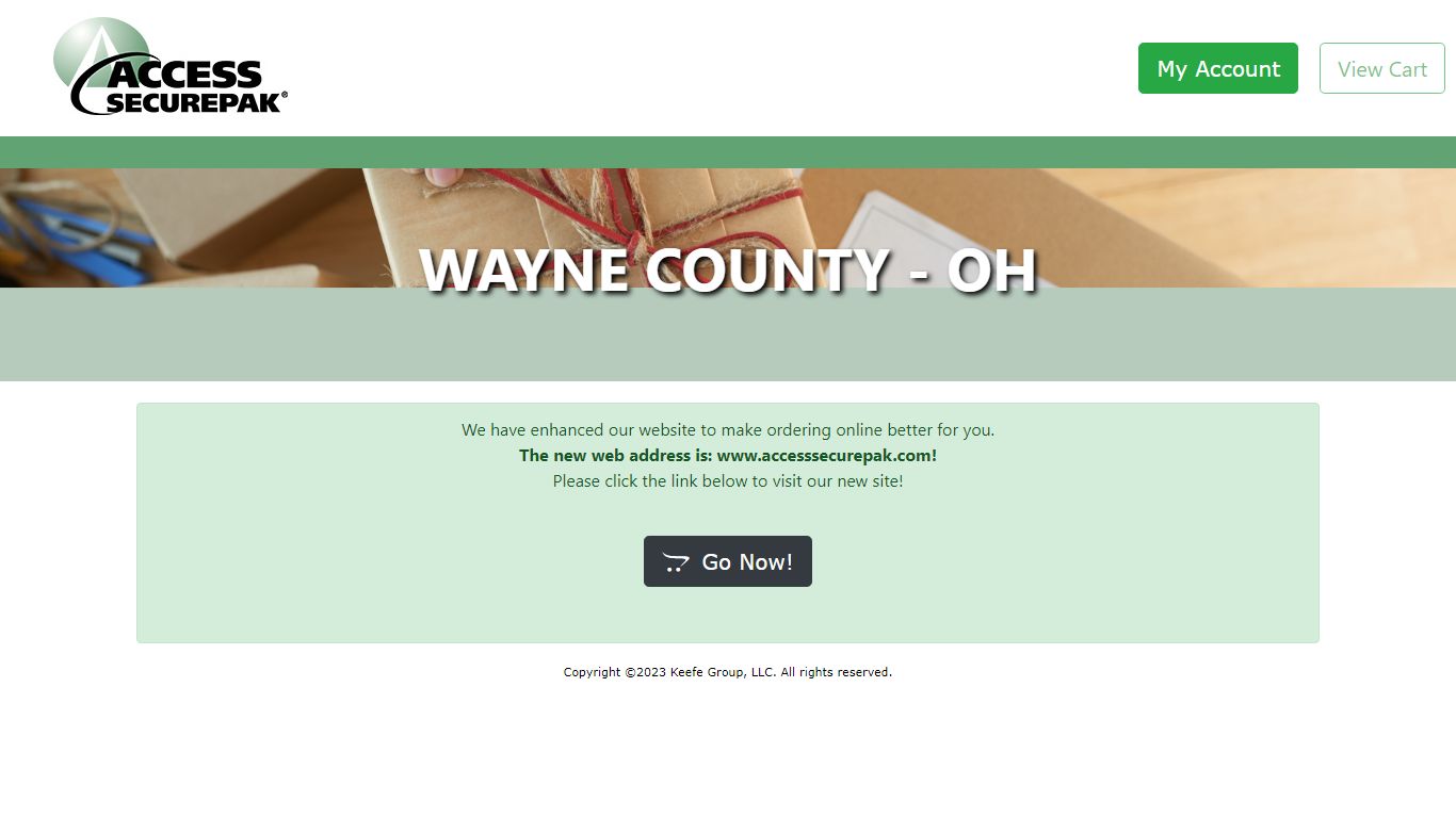 Access Securepak - Wayne County Package Program - OH - Welcome